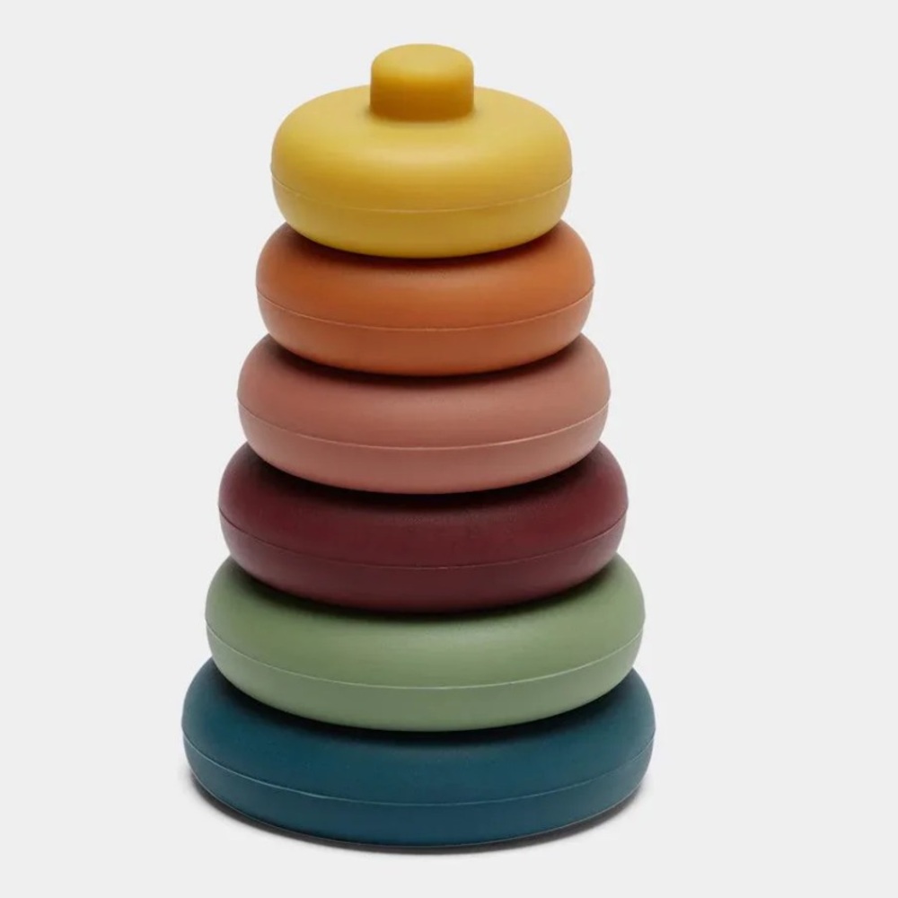 Catchy Silicone Ball and Multicolor Stacking Rings Set - Picture 12 of 14